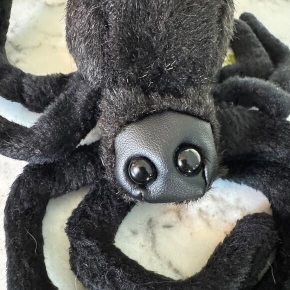 Folkmanis Mini Spider Finger Puppet Black Arachnid Puppet Tarantula - Picture 6 of 10